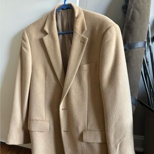 Chaps Light Beige Sport Coat with Notched Lapel